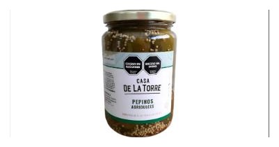 PEPINOS AGRIDULCE EN VINAGRE 650G - Casa de la Torre