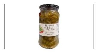 PEPINOS EN RODAJAS AJI PUTA PARIO 300G - Cristo de los Cerros