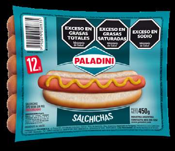 Salchichas x12 450g Envasado - Paladini