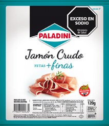 [PAL-007] Jamon Crudo Fetas Finas 120g Envasado - Paladini
