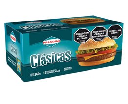 [PAL-080] Hamburguesas Clasicas x12 960g Envasado - Paladini