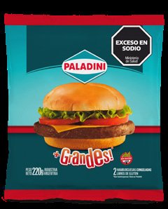 [PAL-082] Hamburguesas Grandes x2 220g Envasado - Paladini