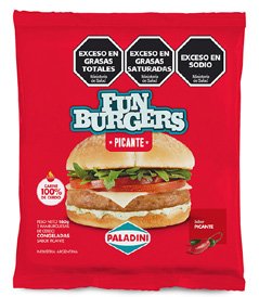 [PAL-088] Fun Burgers Picante x2 160g Envasado - Paladini