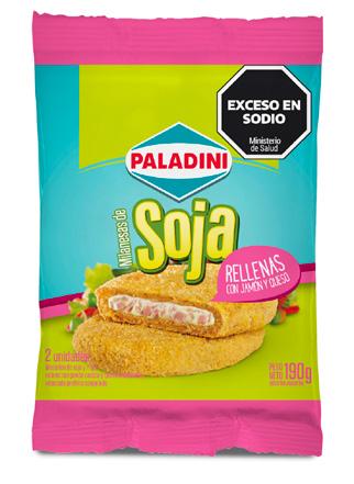 [PAL-108] Milanesas de Soja, Jamon y Queso x2 190g Envasado - Paladini