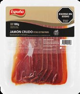 Jamon Crudo Extrafino Tipo cava 100g Envasado - Espuna