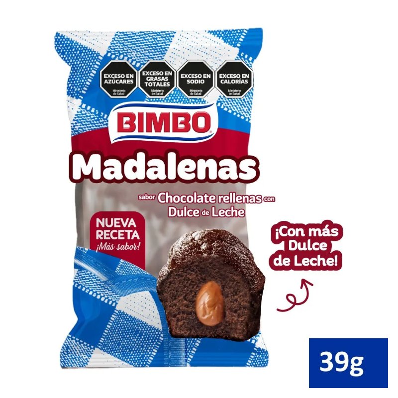 [EST-046] Madalenas Chocolate con Dulce de Leche 39g - Bimbo