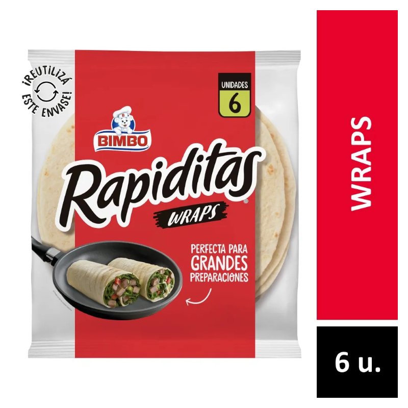 [EST-064] Rapiditas Wraps Clasicas 470g - Bimbo
