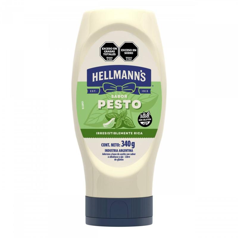 Mayonesa Hellmanns Aderezo Pesto Squeeze 340g