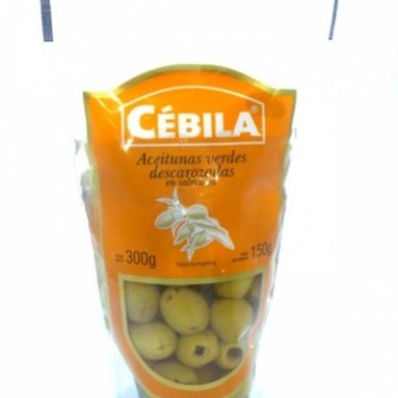 Aceituna Cebila Verde Descarozada Doypack 300g
