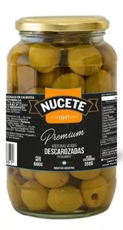[LEO-12097] Aceituna Nucete Verde Descarozada Premium Frasco 660g