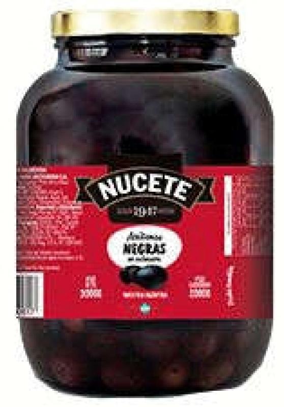 Aceituna Nucete Negra Premium Frasco 3kg